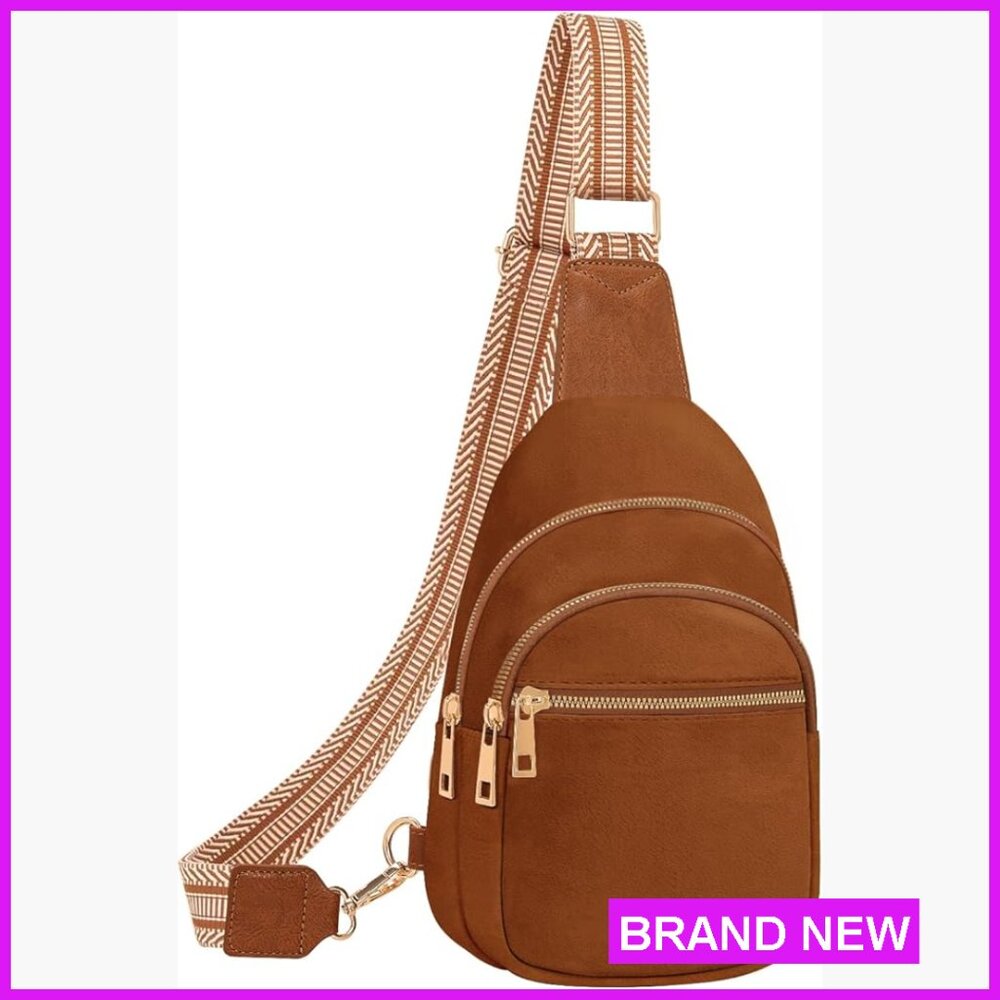 Leather Crossbody Backpack Purse Minimal Chic Adjustable Strap Versatile